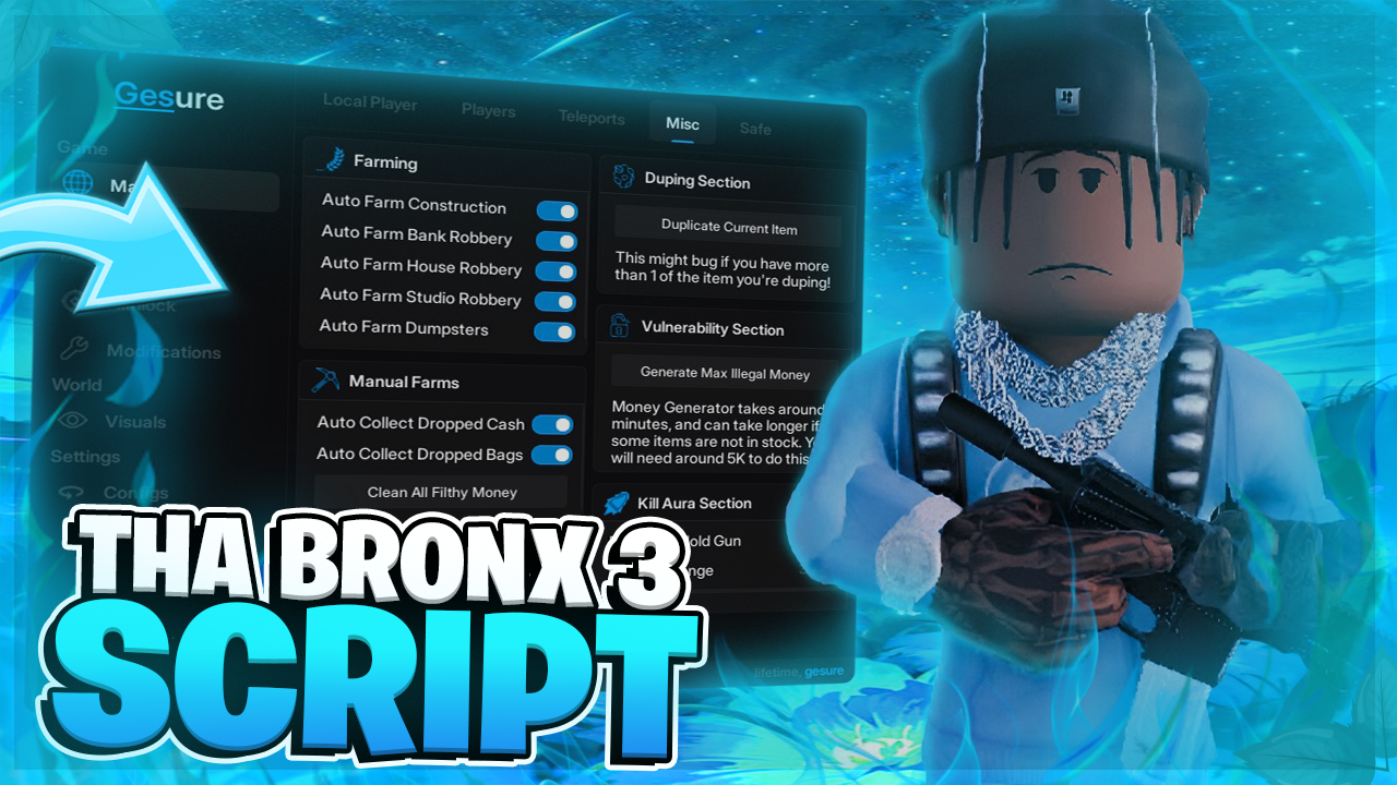 🔥 Tha Bronx 3 SCRIPT | Dupe, Inf Money, Silent Aim !! (FREE)