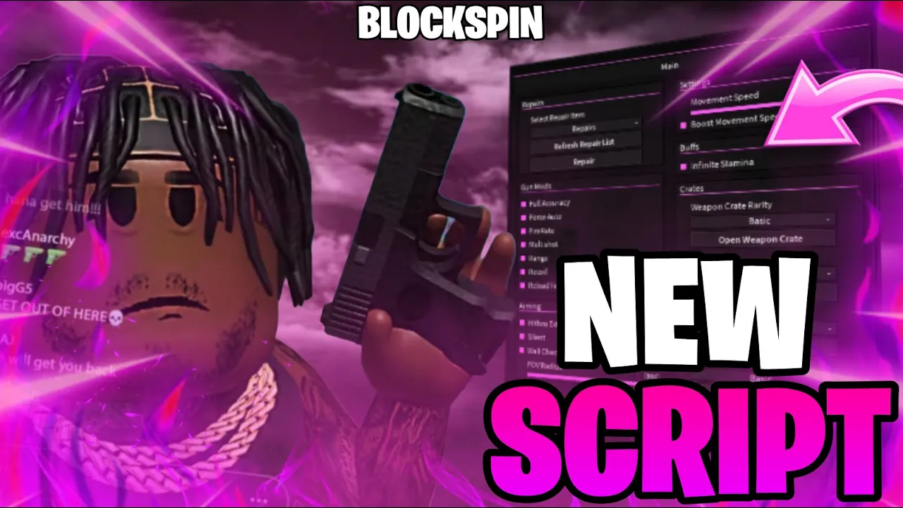 🔥 BlockSpin SCRIPT | Gun Mods, Silent Aim, Infinite Stamina !! (FREE)