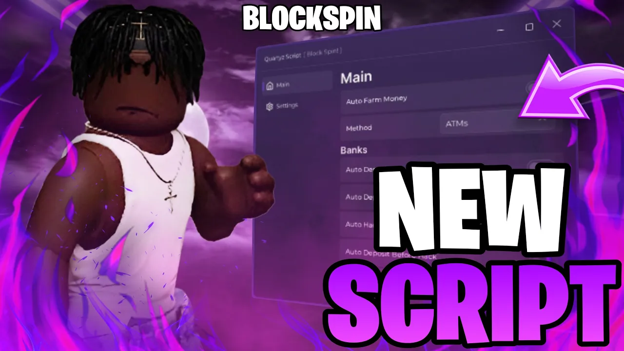 🔥 BlockSpin SCRIPT | ATM Auto Farm, Steak Auto Farm & More !! (FREE)