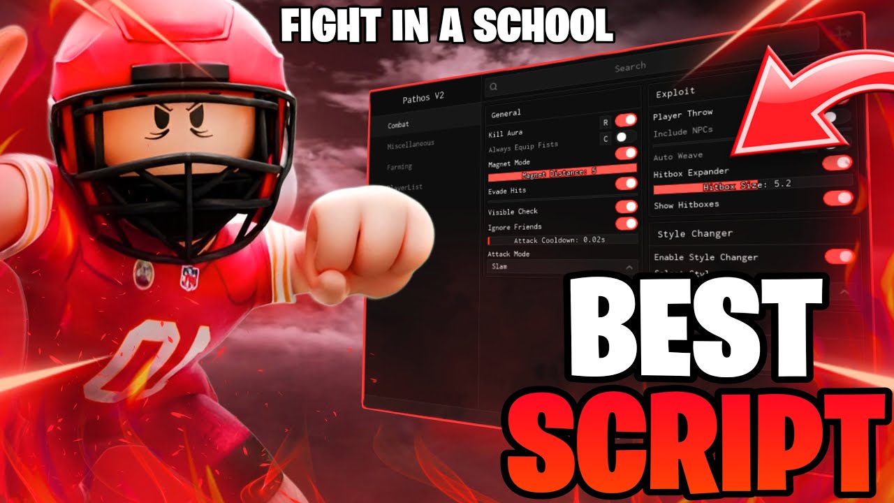 🔥 Fight In a School SCRIPT | Kill Aura, Style Changer, Auto Farm !! (PC & MOBILE)