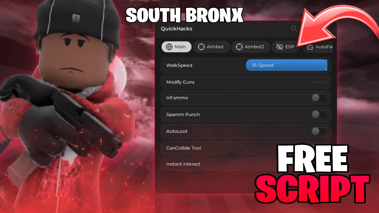 🔥 South Bronx SCRIPT | Autofarm, Aimbot, ESP !! (FREE)