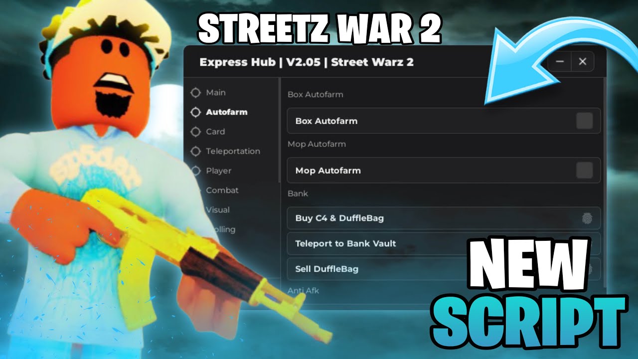 🔥 Streetz War 2 SCRIPT | AutoFarm, Aimbot, Teleports !! (MOBILE & PC)