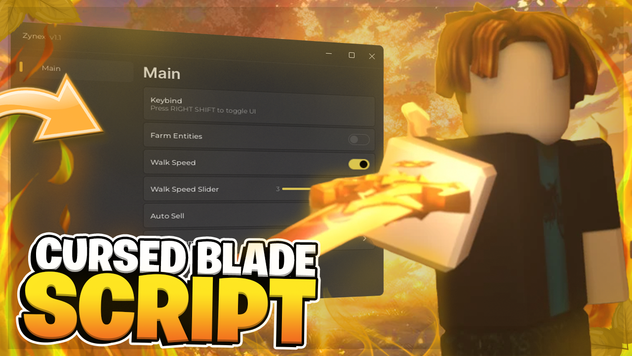 🔥 Cursed Blade SCRIPT | Auto Farm, Auto Sell, WalkSpeed !! (FREE)