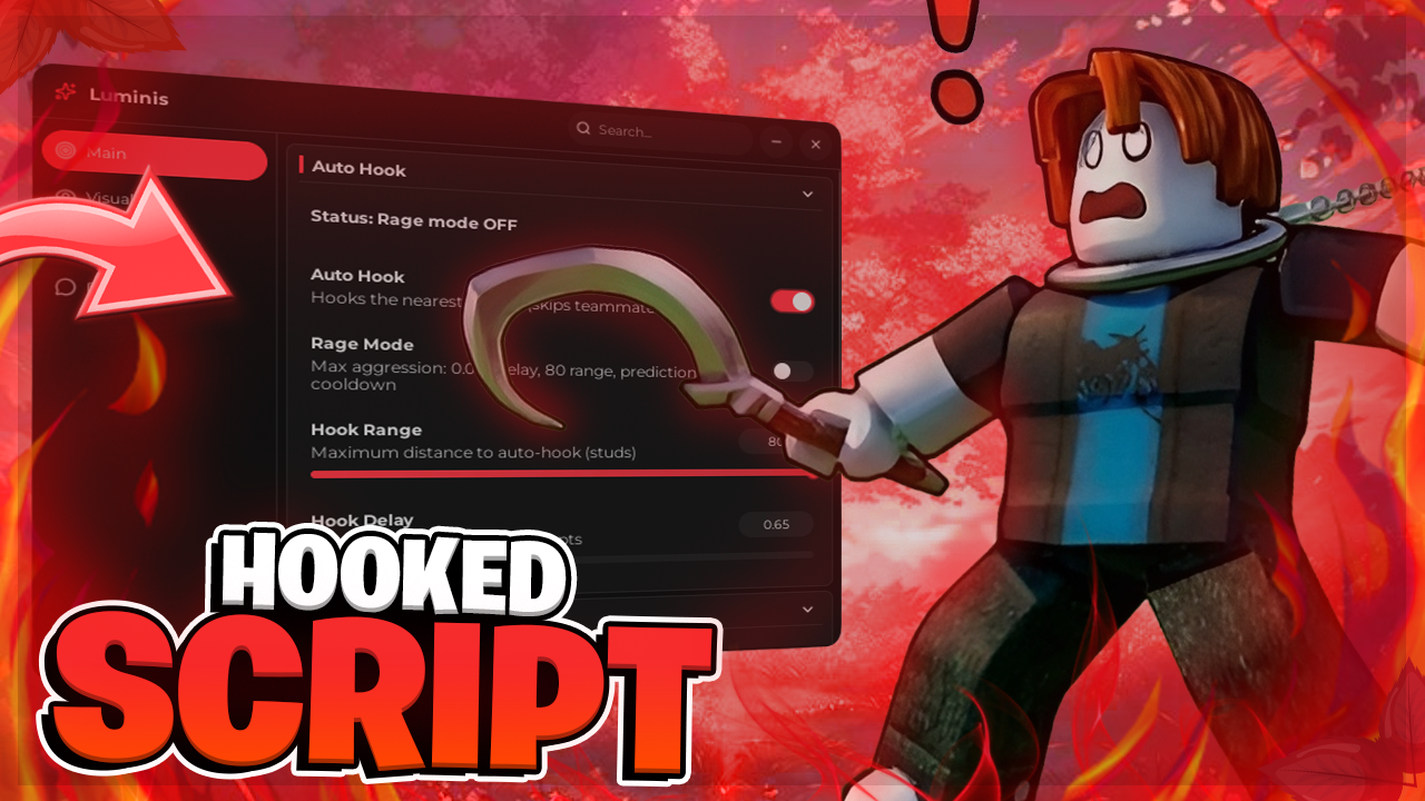 🔥 Hooked SCRIPT | Auto Hook, Auto Dodge, ESP !! (FREE)