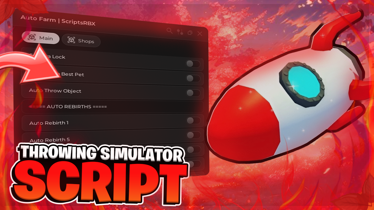 🔥 Throwing Simulator SCRIPT | Auto Throw, Auto Rebirth, Cam Lock !! (FREE)