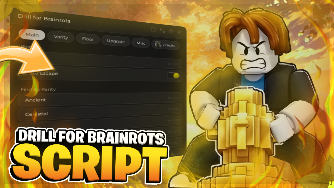 🔥 Drill for Brainrots SCRIPT | Auto Escape, Auto Upgrade, Auto Rebirth !! (NO KEY)