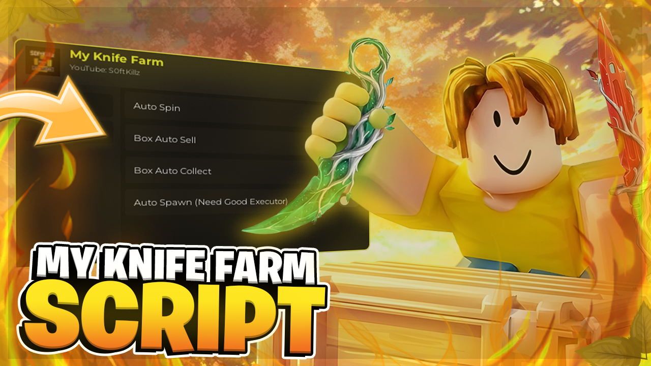 🔥 My Knife Farm SCRIPT | Auto Spin, Auto Sell Box, Auto Spawn!! (FREE)